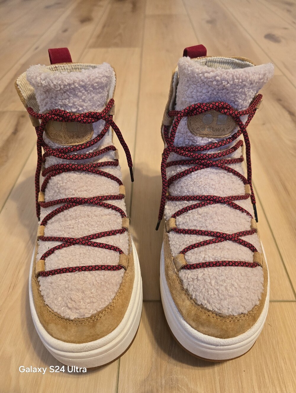 Coolway Sherpa Platform Ankle Boots/Sneakers - Size 7